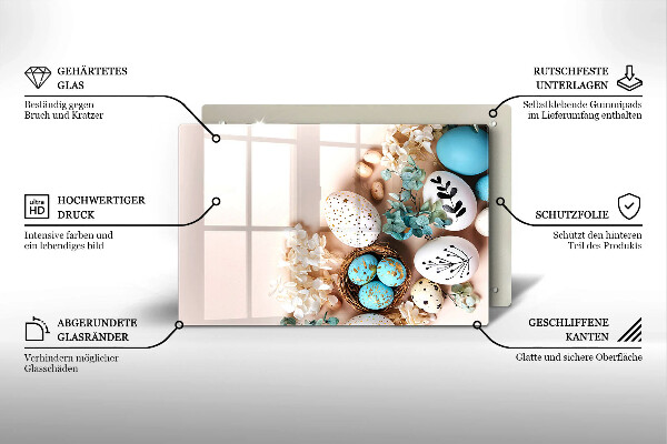 Stenska zaščitna plošča za štedilnik Velikonočni okraski