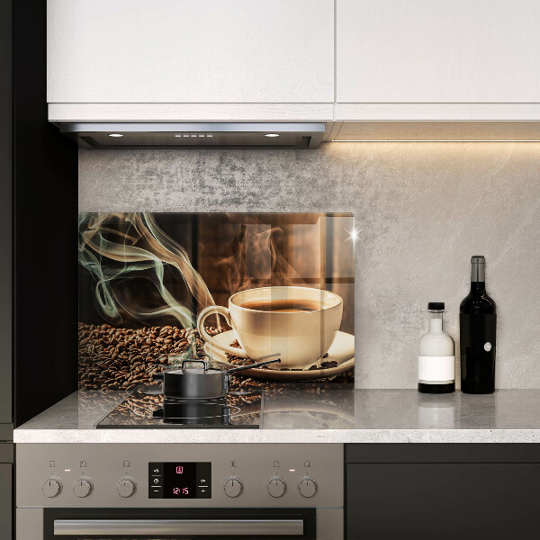 Zaščitna plošča za štedilnik Skodelica in kavna zrna