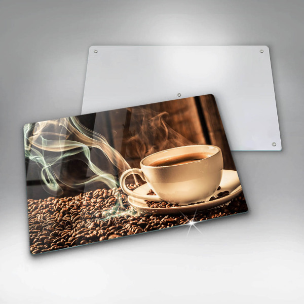 Zaščitna plošča za štedilnik Skodelica in kavna zrna
