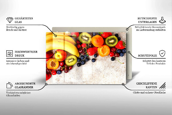 Zaščitna plošča za štedilnik Praznično sadje