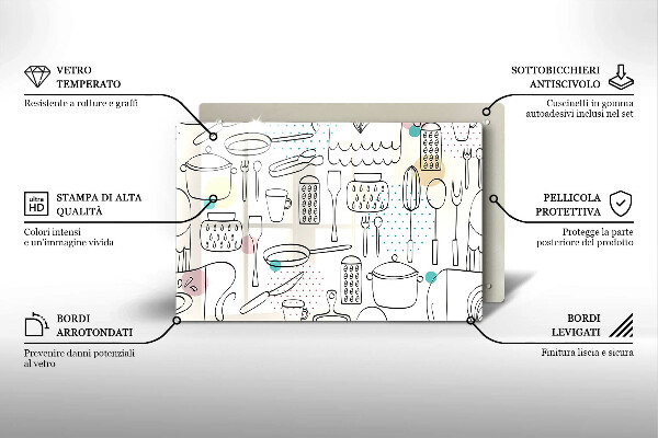 Zaščitna plošča za štedilnik Kuhinjski dodatki