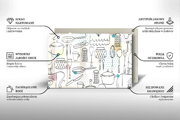 Zaščitna plošča za štedilnik Kuhinjski dodatki