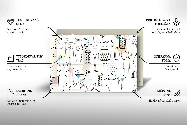 Zaščitna plošča za štedilnik Kuhinjski dodatki