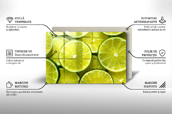 Zaščitna plošča za štedilnik Rezine limete