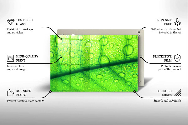 Zaščitna plošča za štedilnik Bližnji posnetek lista