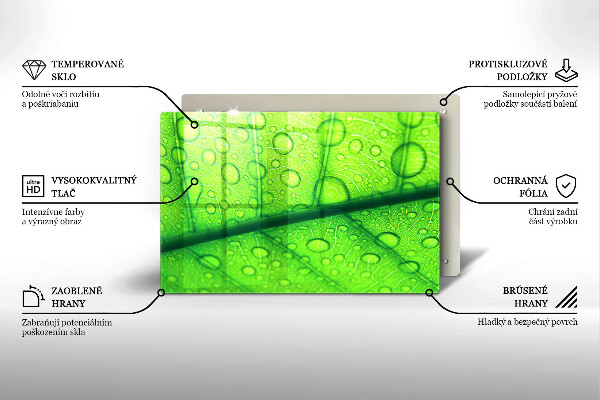 Zaščitna plošča za štedilnik Bližnji posnetek lista