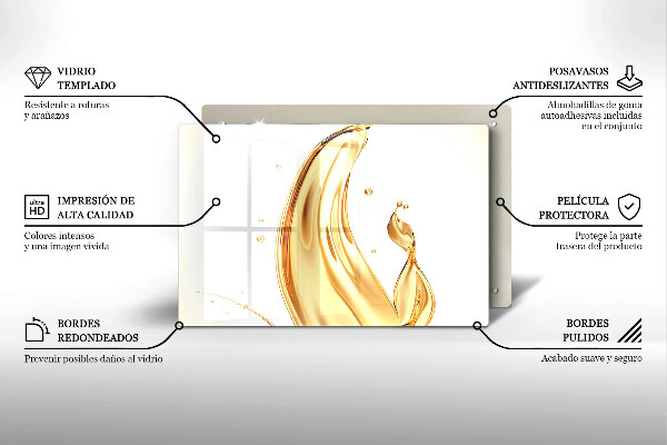 Zaščitna steklena plošča za štedilnik olivno olje