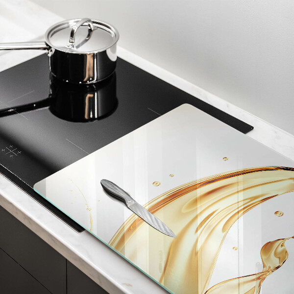 Zaščitna steklena plošča za štedilnik olivno olje