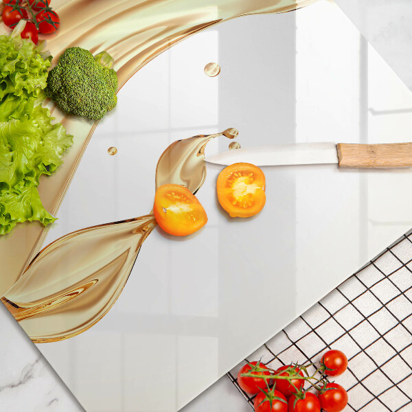 Zaščitna steklena plošča za štedilnik olivno olje