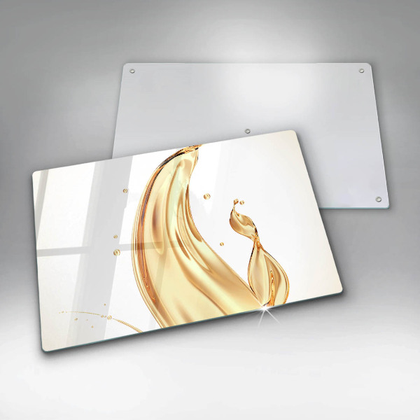 Zaščitna steklena plošča za štedilnik olivno olje