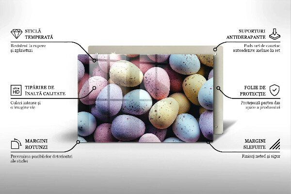 Zaščitna steklena plošča za štedilnik velikonočna jajca