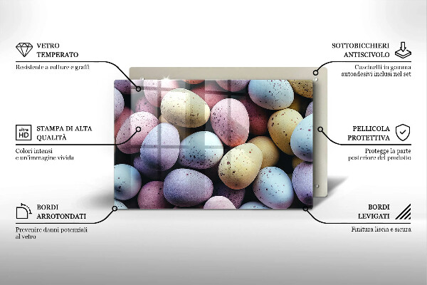 Zaščitna steklena plošča za štedilnik velikonočna jajca