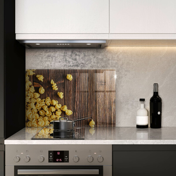 Zaščitna steklena plošča za štedilnik Testenine na mizi