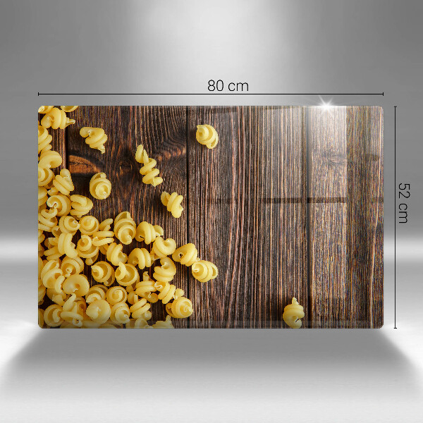 Zaščitna steklena plošča za štedilnik Testenine na mizi