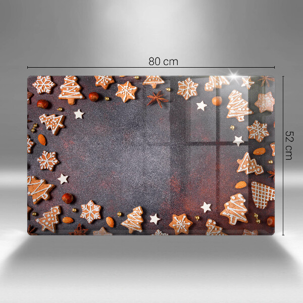 Zaščitna steklena plošča za štedilnik Medenjakov božič