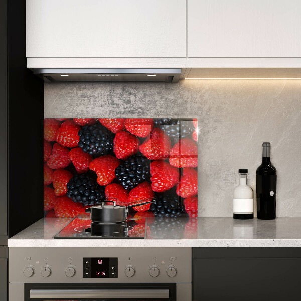 Zaščitna steklena plošča za štedilnik Maline in robide