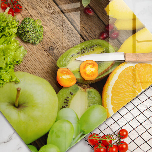 Zaščitna steklena plošča za štedilnik Sveže sadje