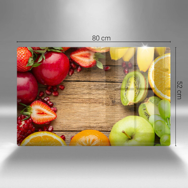 Zaščitna steklena plošča za štedilnik Sveže sadje