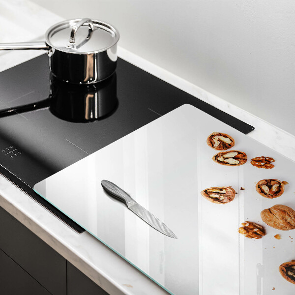 Zaščitna steklena plošča za štedilnik Orehi na belem ozadju