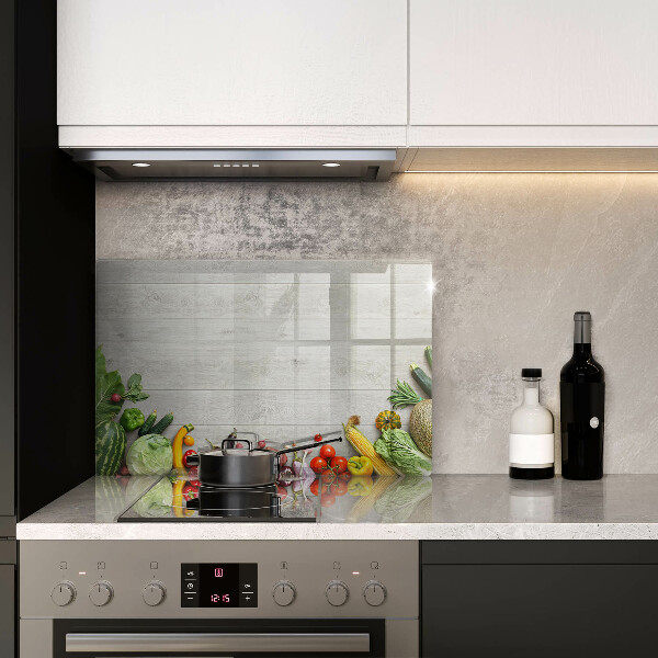 Zaščitna plošča za štedilnik Zelenjava na platnicah