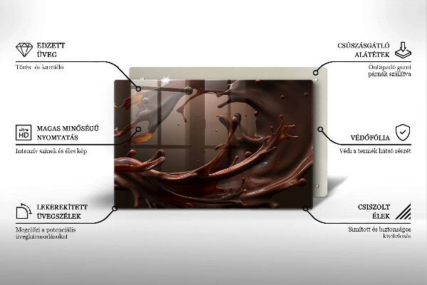Zaščitna plošča za štedilnik Tekoča čokolada