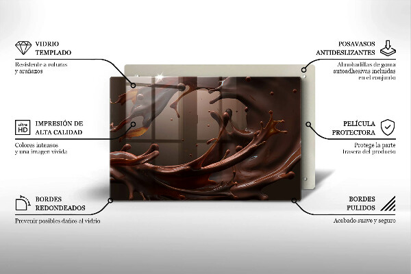 Zaščitna plošča za štedilnik Tekoča čokolada