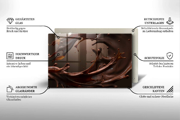 Zaščitna plošča za štedilnik Tekoča čokolada