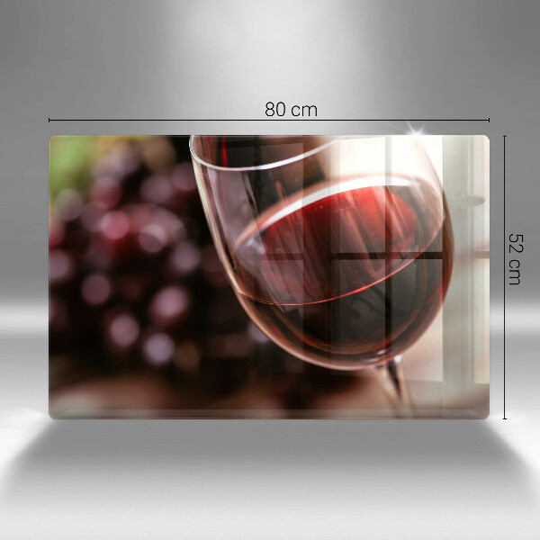 Zaščitna plošča za štedilnik Kozarec rdečega vina