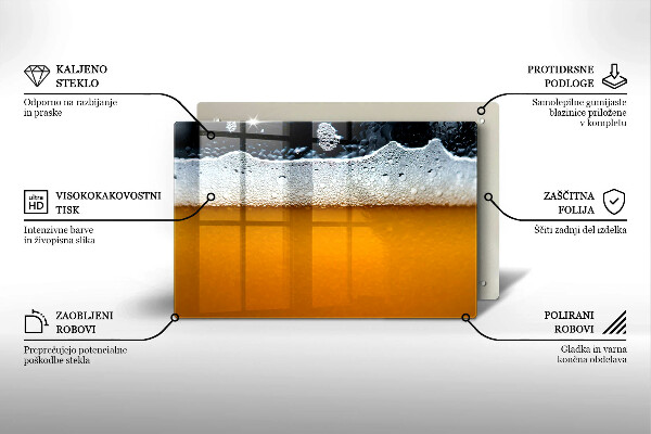 Zaščitna plošča za štedilnik Pijte pivsko peno