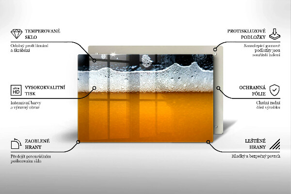 Zaščitna plošča za štedilnik Pijte pivsko peno