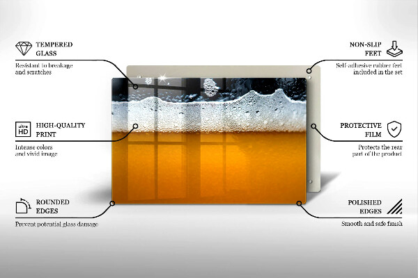Zaščitna plošča za štedilnik Pijte pivsko peno