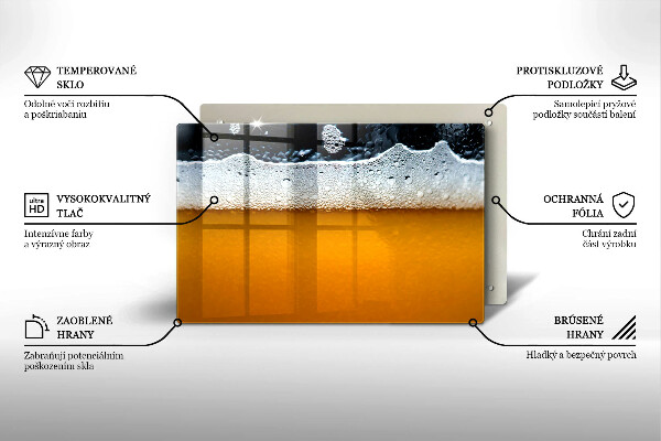 Zaščitna plošča za štedilnik Pijte pivsko peno