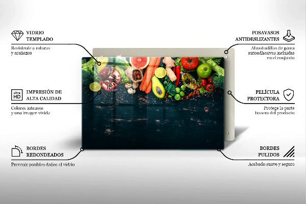Zaščitna plošča za štedilnik Sadje in zelenjava
