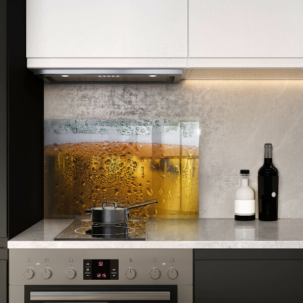 Stenska zaščitna plošča za štedilnik Moker kozarec piva