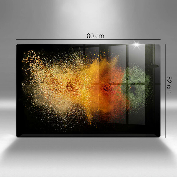 Stenska zaščitna plošča za štedilnik Pisane začimbe