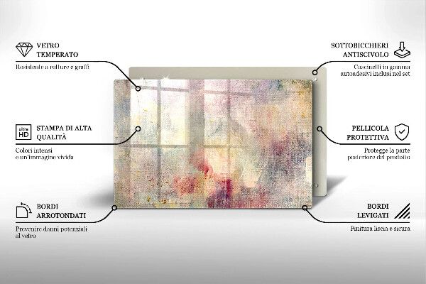 Zaščitna steklena plošča za štedilnik Barva teksture ozadja