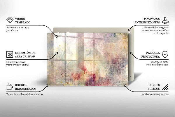 Zaščitna steklena plošča za štedilnik Barva teksture ozadja