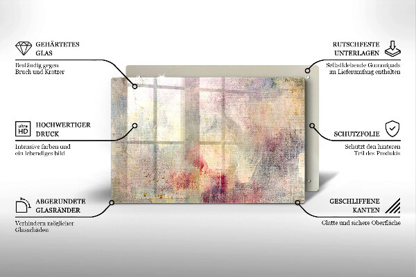 Zaščitna steklena plošča za štedilnik Barva teksture ozadja