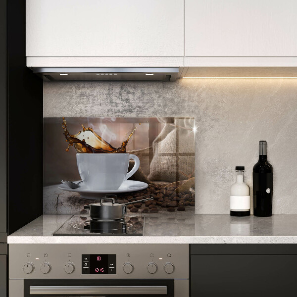 Zaščitna plošča za štedilnik Skodelica in kavna zrna