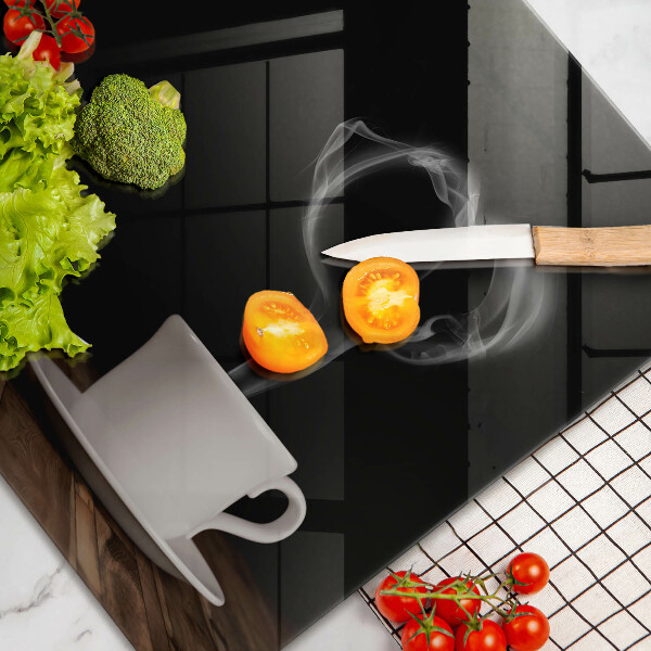 Zaščitna plošča za štedilnik Kavna skodelica srce