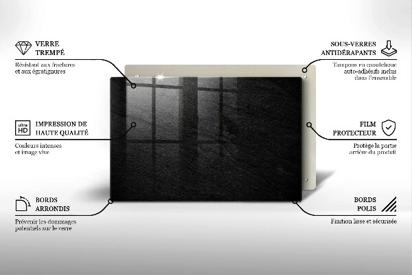 Zaščitna plošča za štedilnik tekstura kamna