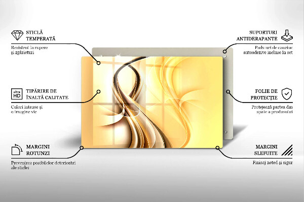 Zaščitna plošča za štedilnik Abstrakcija dima