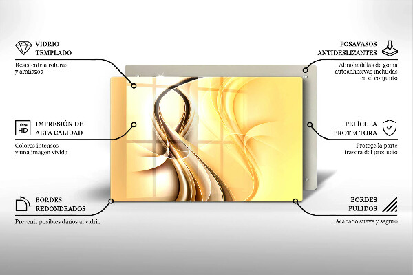 Zaščitna plošča za štedilnik Abstrakcija dima