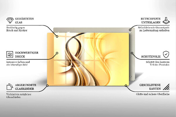 Zaščitna plošča za štedilnik Abstrakcija dima