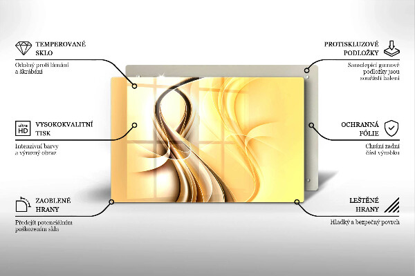 Zaščitna plošča za štedilnik Abstrakcija dima