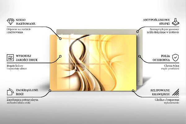 Zaščitna plošča za štedilnik Abstrakcija dima