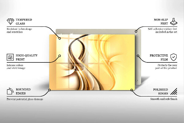 Zaščitna plošča za štedilnik Abstrakcija dima