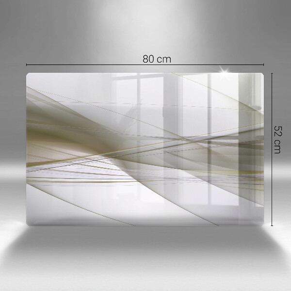 Zaščitna plošča za štedilnik Oblikovanje abstraktnih črt