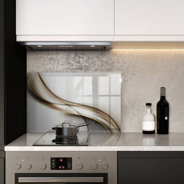 Zaščitna plošča za štedilnik Abstrakcija mehkih linij