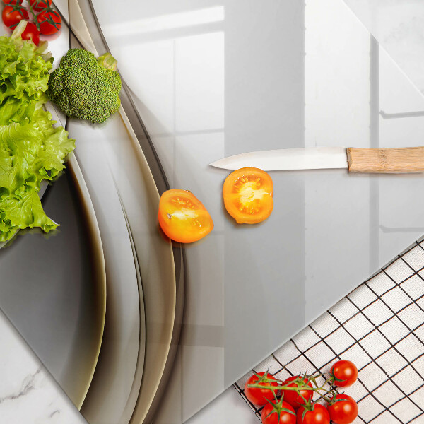 Zaščitna plošča za štedilnik Abstrakcija mehkih linij